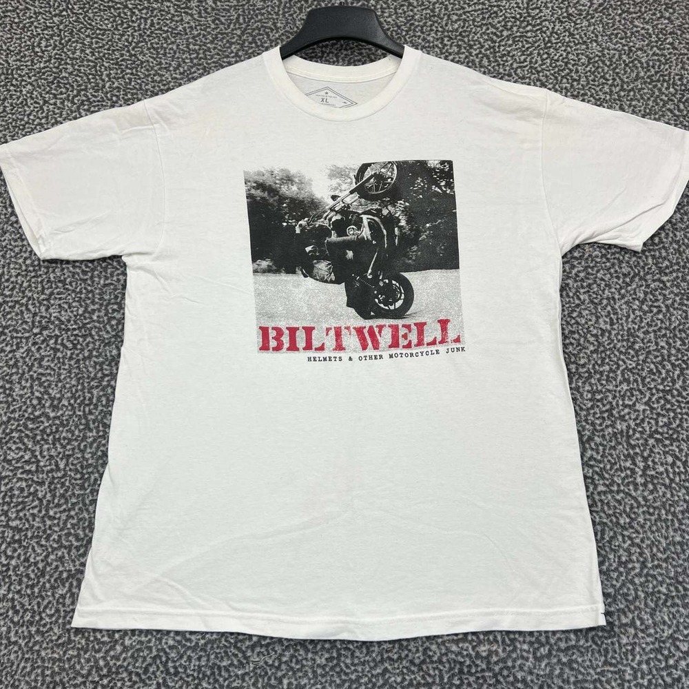Biltwell Helmets & Motorcycle Shirt Men Extra Large Short Sleeve Crew Neck XL